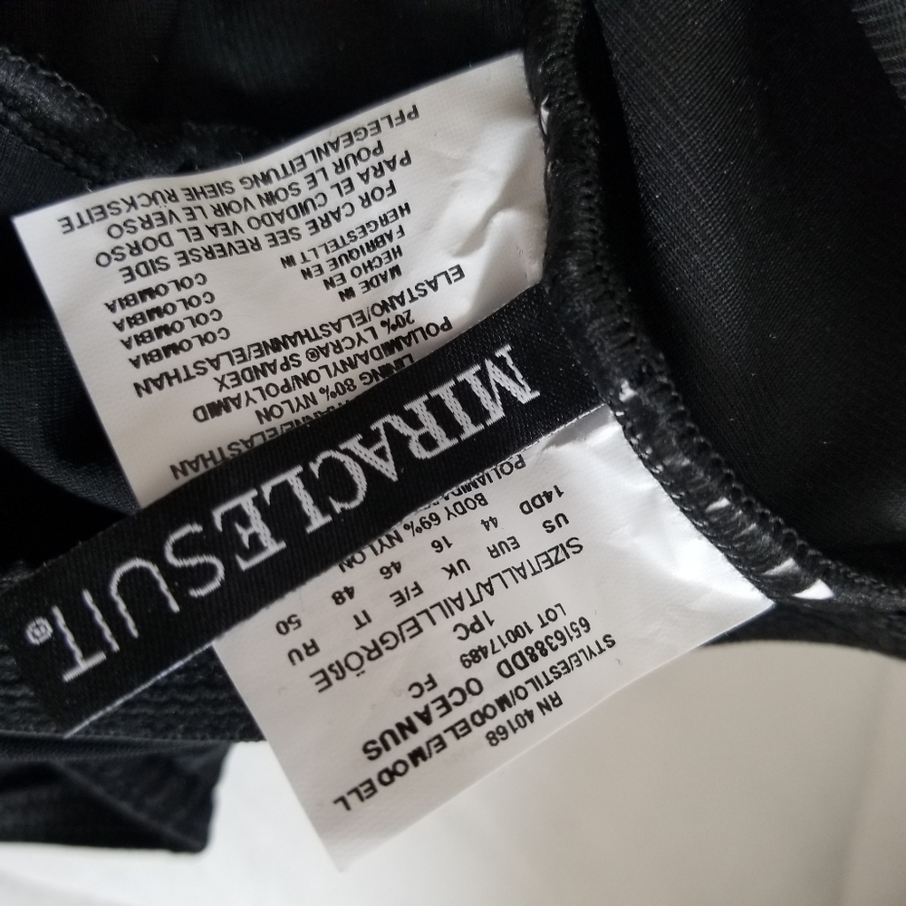 New Miraclesuit Solid Pleats Underwire Swimsuit - image 7